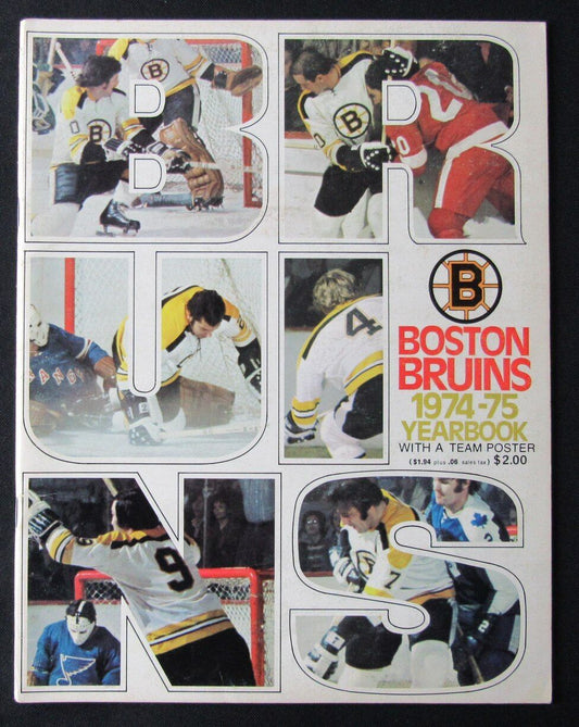 1974-75 Boston Bruins Ice Hockey Yearbook 176403