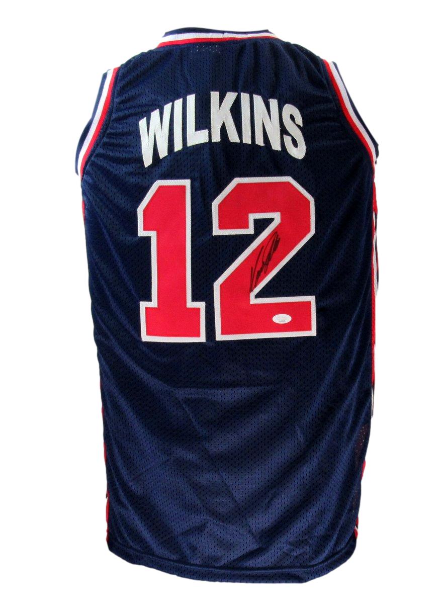 Dominique Wilkins HOF Autographed Custom Basketball Jersey USA JSA 183337