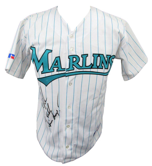 Darren Daulton Signed/Inscr Russell Baseball Jersey Florida Marlins JSA 191748