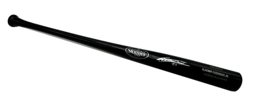 Vladimir Guerrero Jr. Blue Jays Signed Engraved Black Baseball Bat BAS 162334