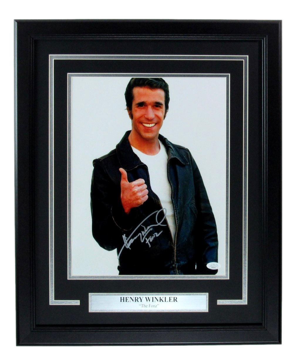 Henry Winkler Autographed/Inscribed 11x14 Photo "Happy Days" Framed JSA 177507