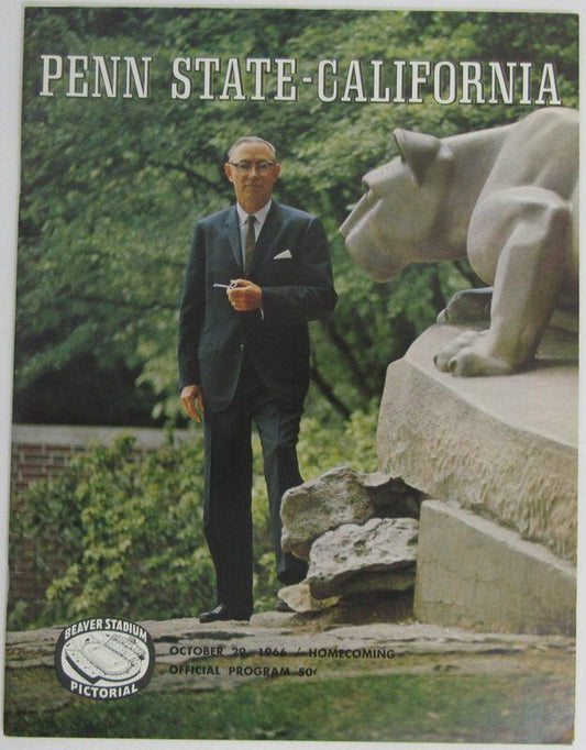 1966 Penn State Nittany Lions vs.California Joe Paterno 1st YR Program 137844