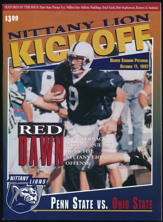 1997 Penn State vs. Ohio State College Football Game Program 10/11 173592