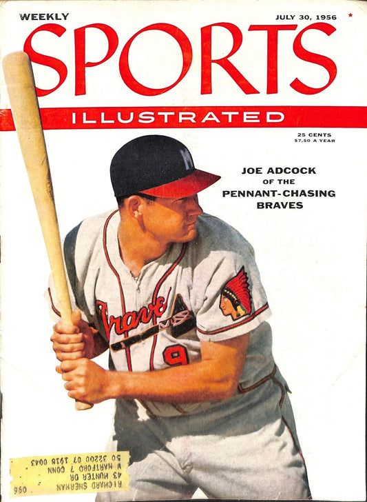 Joe Adcock Milwaukee Braves July 30 1956 Sports Illustrated  180715