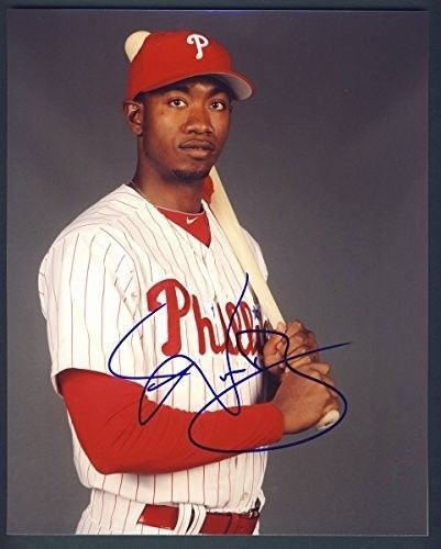 Domonic Brown Phillies Autographed/Signed 8x10 Photo 124548