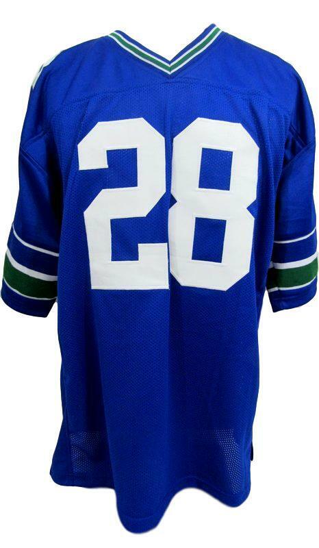 Curt Warner Seattle Seahawks Signed Custom Jersey JSA 131650