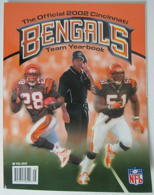 2002 Cinncinnati Bengals NFL Football Official Team Yearbook 146158