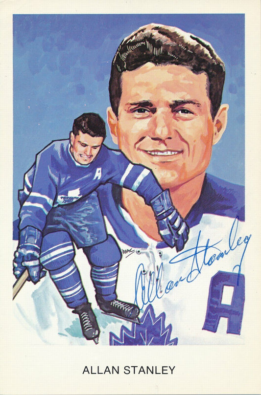 Allan Stanley Toronto Maple Leafs NHL HOF Postcard 145340