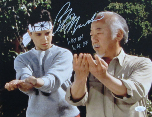 Ralph Macchio "Karate Kid" Signed/Inscr "Wax On Wax Off" 11x14 Photo JSA 164813