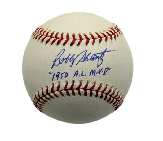 Bobby Shantz Signed/Inscr Rawlings OAL Baseball Phila Athletics JSA 187312