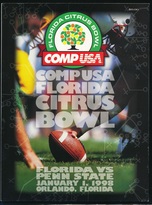 1998 Florida Citrus Bowl Penn State vs. Florida Football Game Program 01/01