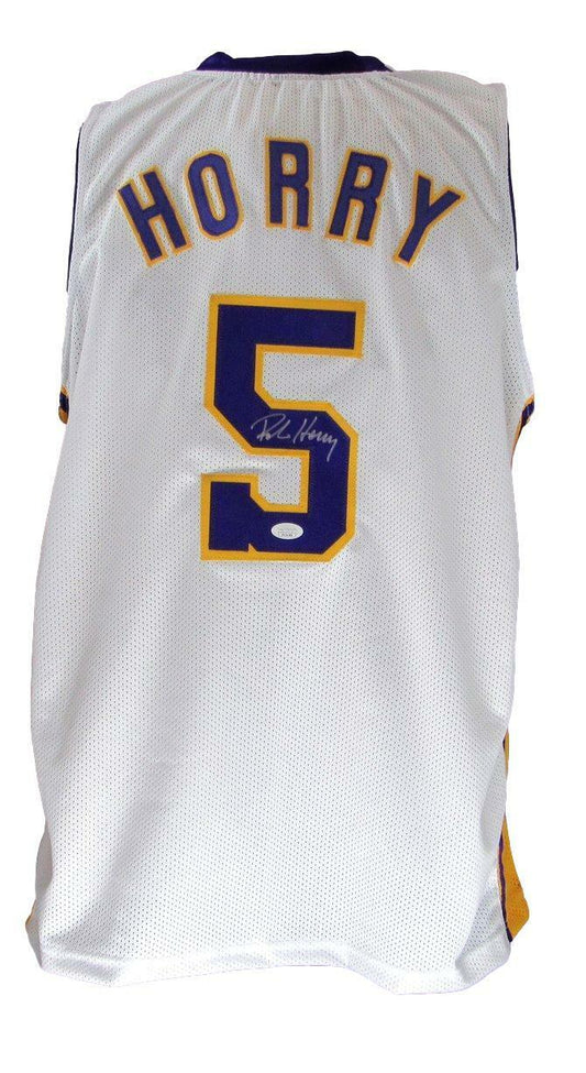 Robert Horry Signed/Autographed Lakers Custom Basketball Jersey JSA 166362