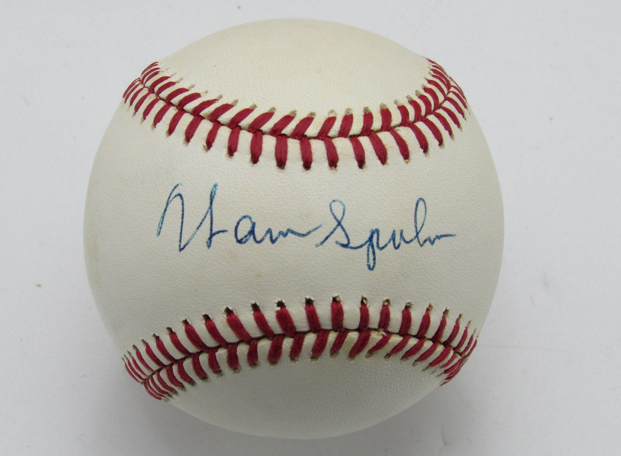 Warren Spahn HOF Signed/Auto ONL Baseball Milwaukee Braves PSA/DNA 191675