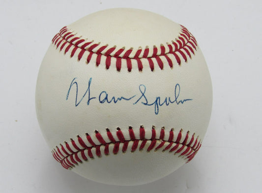 Warren Spahn HOF Signed/Auto ONL Baseball Milwaukee Braves PSA/DNA 191675