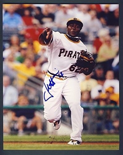 Josh Harrison Pirates Autographed/Signed 8x10 Photo 124574