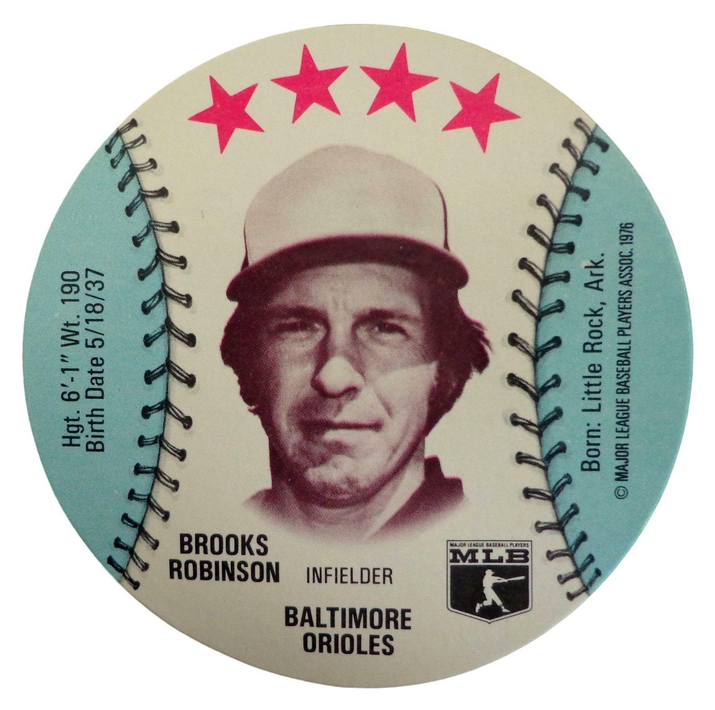 Lot of 10 - 1976 MSA Isaly's Discs Brooks Robinson Baltimore Gem Mint 153890