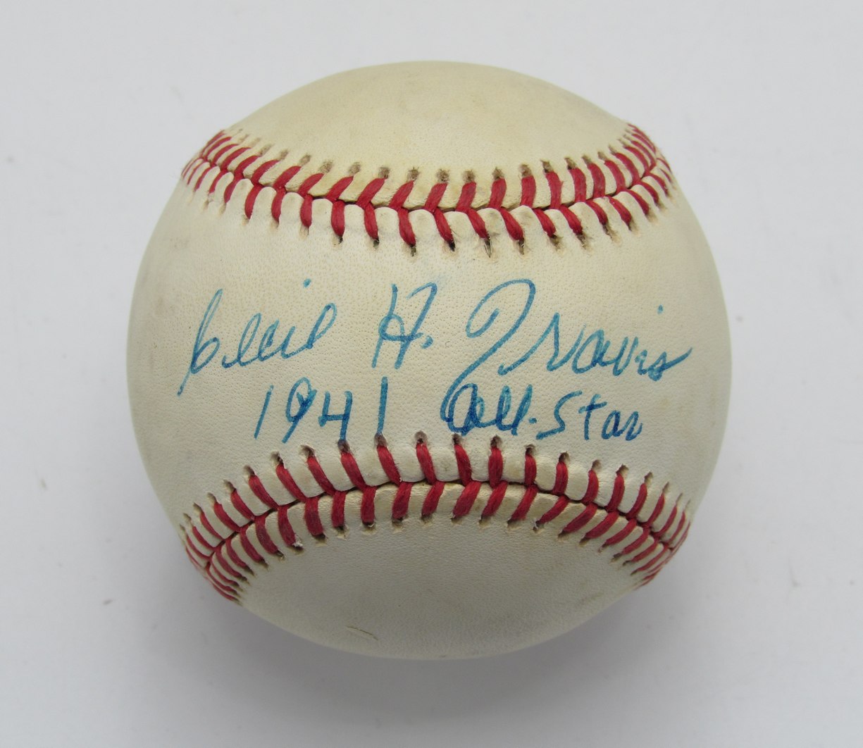 Cecil Travis Signed/Inscr OAL Baseball Washington Nationals PSA/DNA 191717