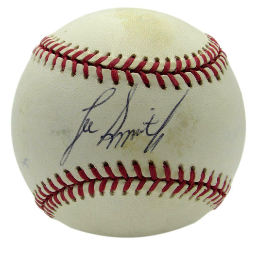 Lee Smith HOF Angels Signed/Autographed Rawlings OAL Baseball JSA 165309