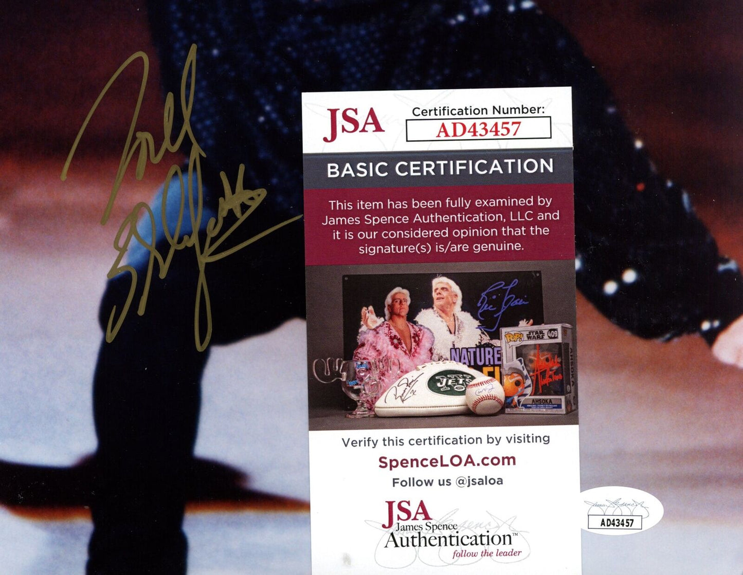 Todd Eldredge Autographed 8x10 Photo Olympic USA Figure Skating JSA