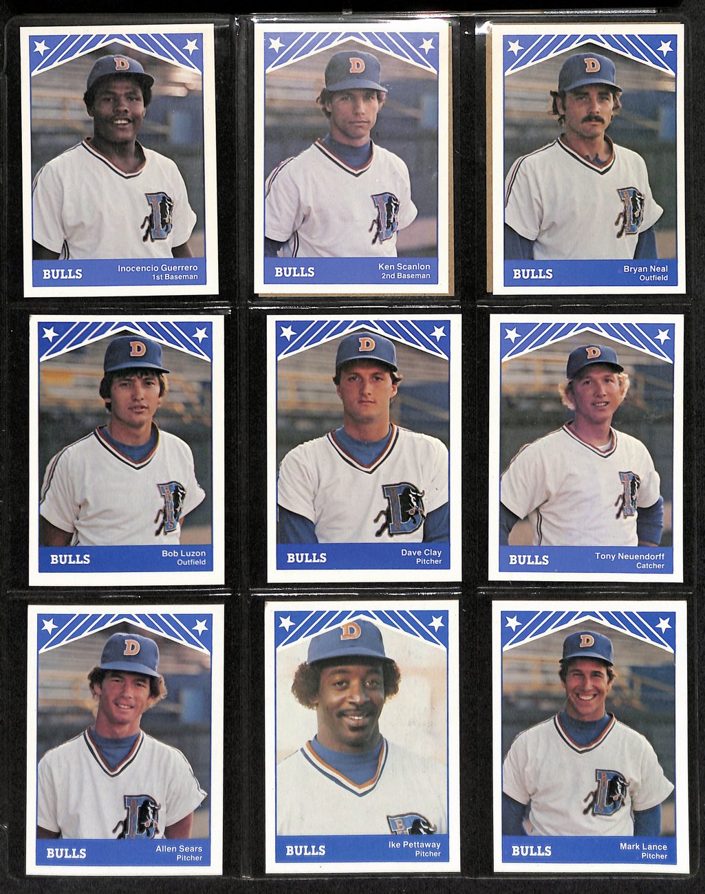 1983 TCMA Baseball Durham Bulls Complete Team Set (29/29) Cards 189380