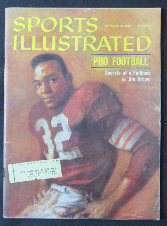 September 26, 1960 Sports Illustrated Magazine Jim Brown on the cover 190414