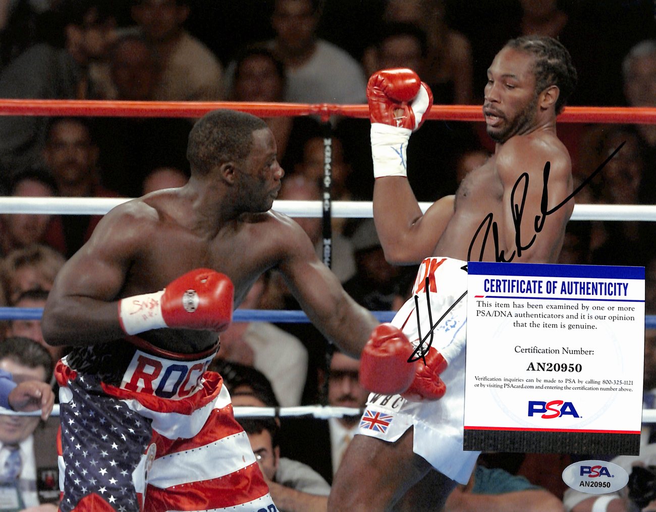 Hasin Rahman Signed/Auto 8x10 Photo Professional Boxer PSA/DNA 189036