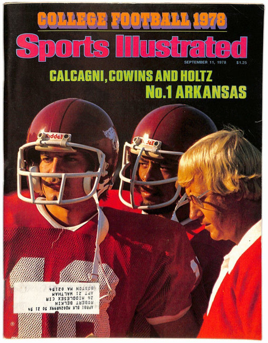 September 11, 1978 Lou Holtz Arkansas Razorbacks Sports Illustrated 181678