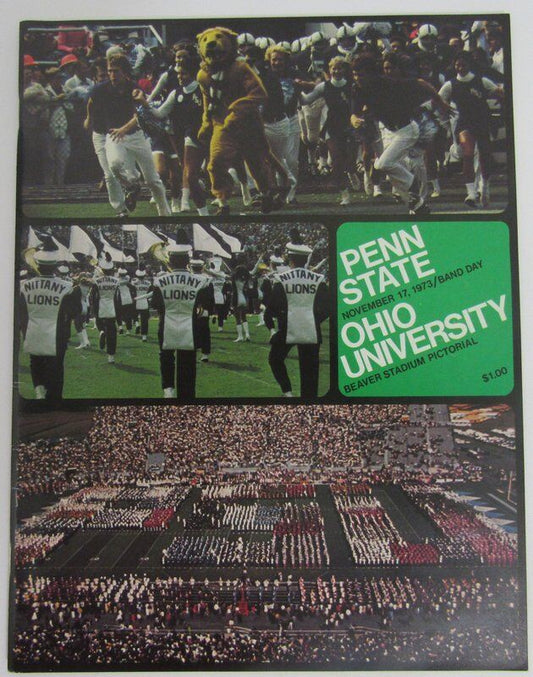 1973 Penn State Nittany Lions vs. Ohio University State Football Program 137974