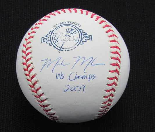 Mark Melancon Signed/Auto Yankees 100th OML Baseball MAB Inscr 187054