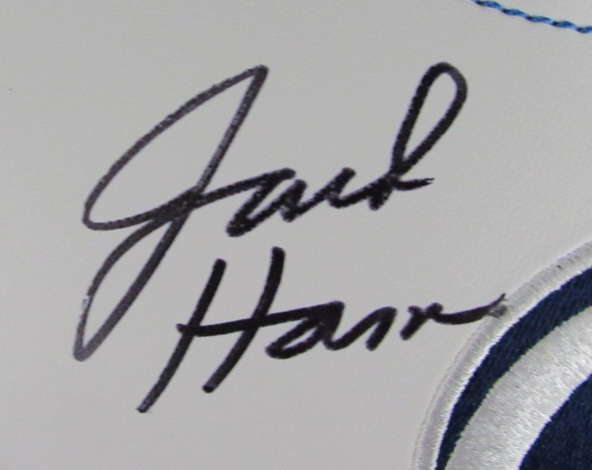 Jack Ham HOF Signed/Inscr White Penn State Logo Football Becket Witness 192381