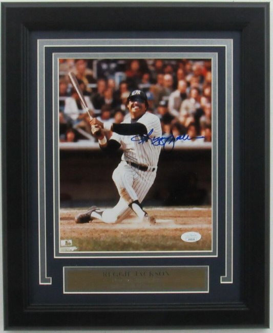 Reggie Jackson HOF New York Yankees Signed/Auto 8x10 Photo Framed JSA 161333