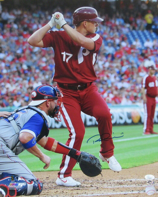 Rhys Hoskins Philadelphia Phillies Signed/Autographed 16x20 Photo JSA 146910