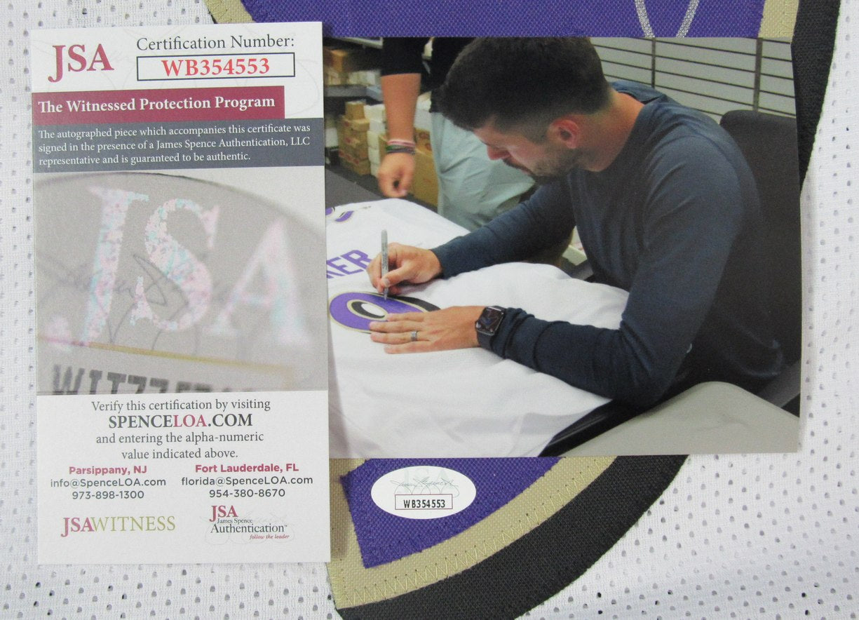 Justin Tucker Signed/Autographed White Custom Football Jersey Ravens JSA 190355