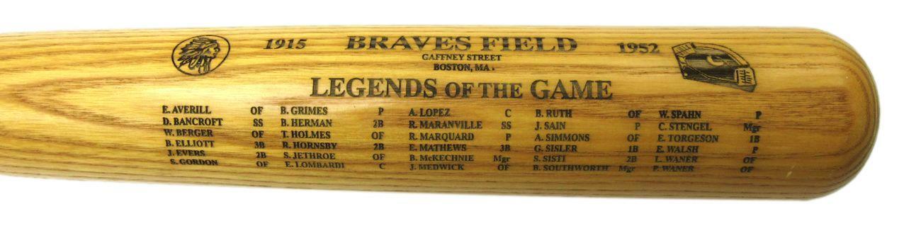 1915-1951 Braves Legends of the Game - Diamonds Remembered Baseball Bat 164927