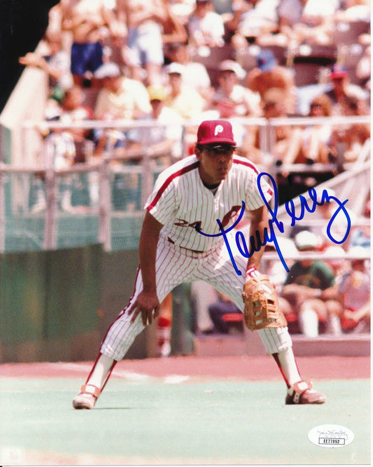 Tony Perez Philadelphia Phillies Signed/Autographed 8x10 Photo JSA 144623