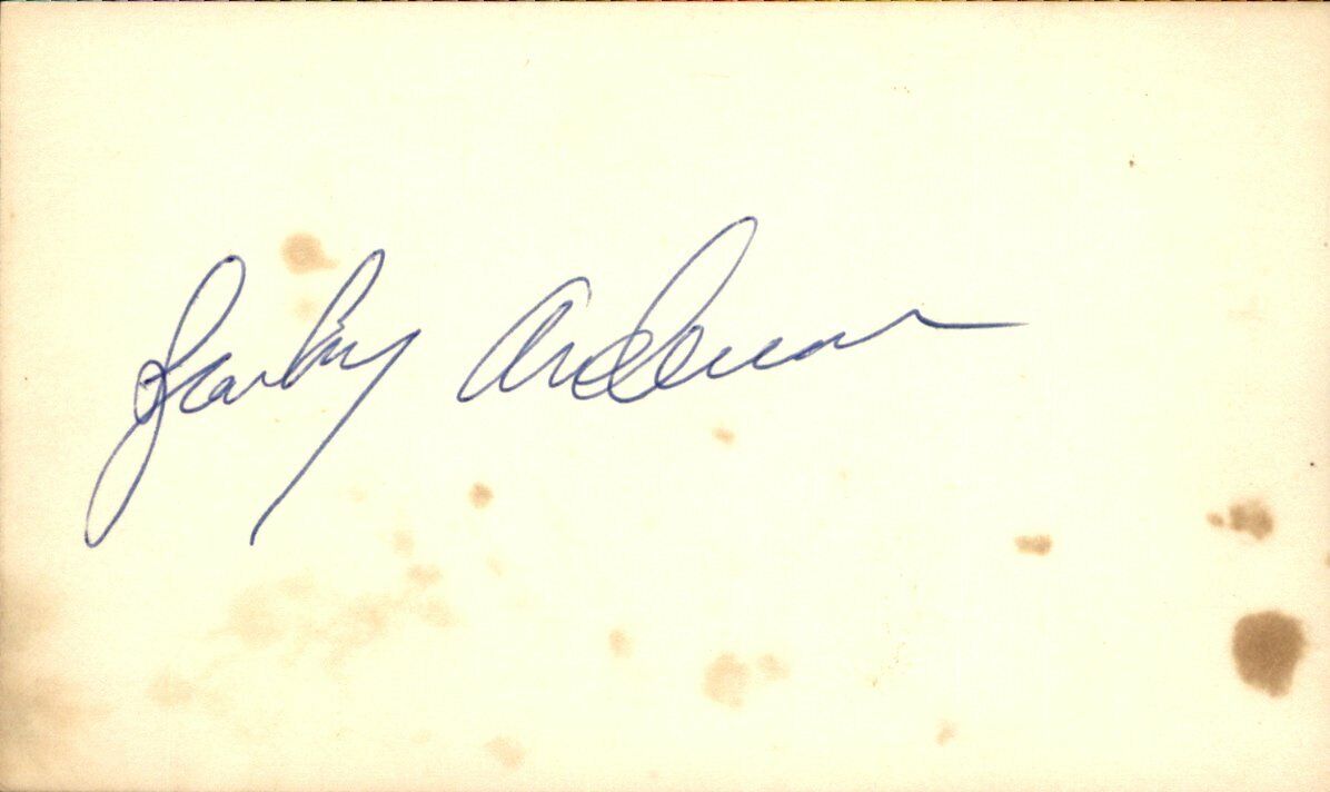 Sparky Anderson HOF Cincinnati Reds d.2010 Signed/Auto 3x5 Index Card 162575