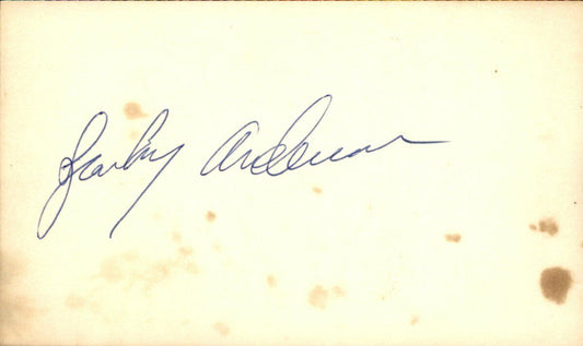 Sparky Anderson HOF Cincinnati Reds d.2010 Signed/Auto 3x5 Index Card 162575