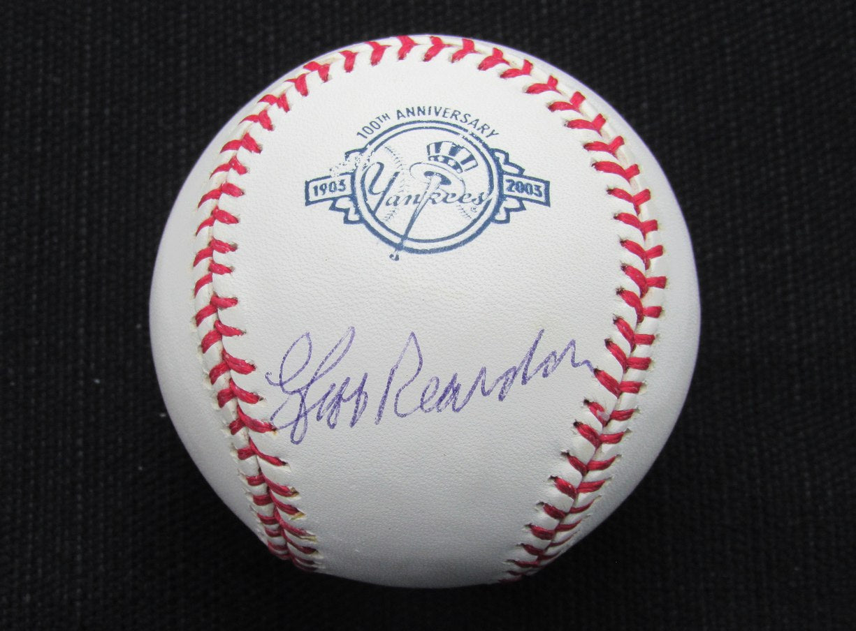 Jeff Reardon Signed/Auto Yankees 100th OML Baseball TRI-STAR Inscr 187138