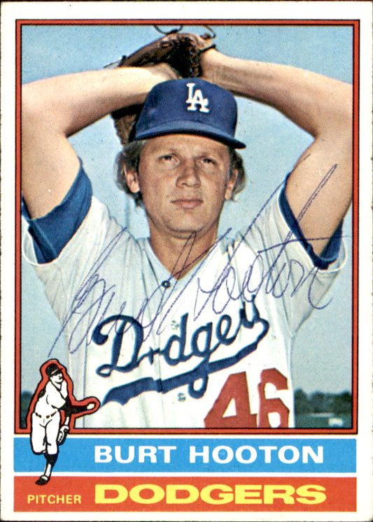 Burt Hooton Autographed 1976 TOPPS Card #280 Los Angeles Dodgers 183297