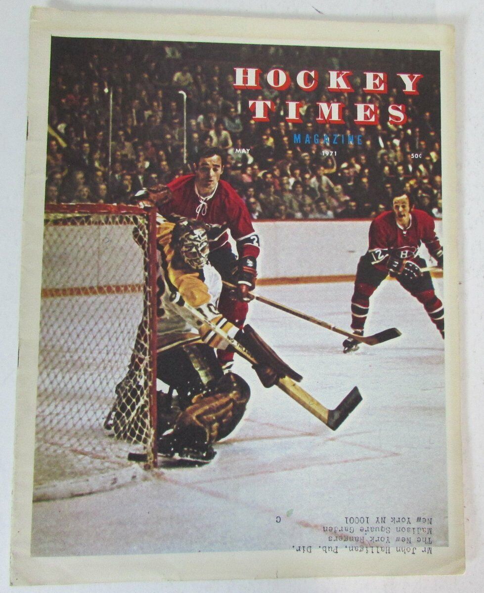 Hockey Times Magazine May 1971 Canadiens/Bruins Cover 147070