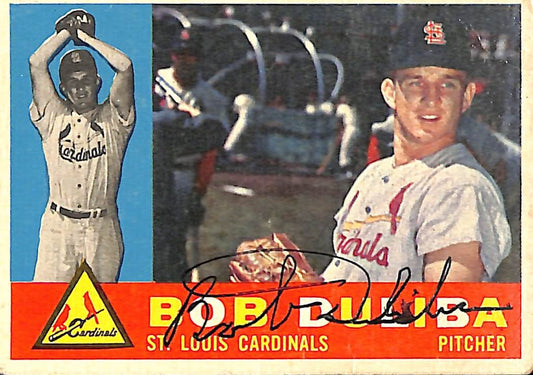 1960 TOPPS #401 Bob Duliba St. Louis Cardinals Signed/Auto Card 190999