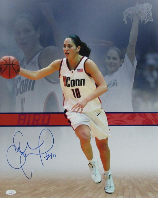 Sue Bird Autographed 16x20 Photo UCONN Huskies JSA 179118