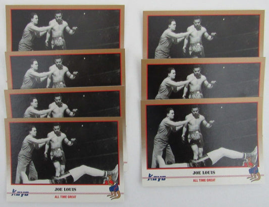 Lot of 7 Joe Louis Boxer 1991 Kayo Trading Cards #055 158136