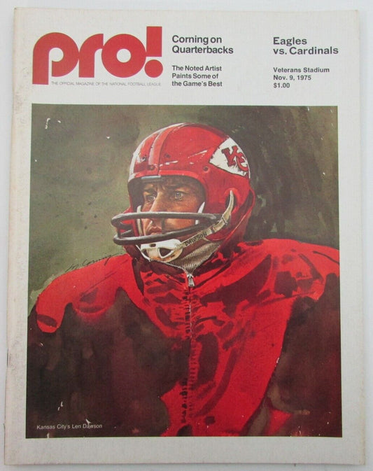 St. Louis Cardinals at Philadelphia Eagles Game Program 11/9/1975  157034