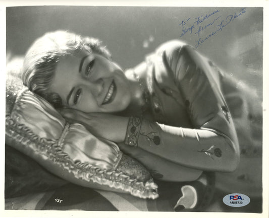 Laura La Plante Signed/Inscribed 8x10 B/W Photo Actress PSA/DNA 192081