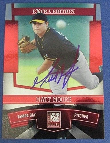 Matt Moore Rays Signed/Autographed 2010 Donruss Elite Baseball Card #15