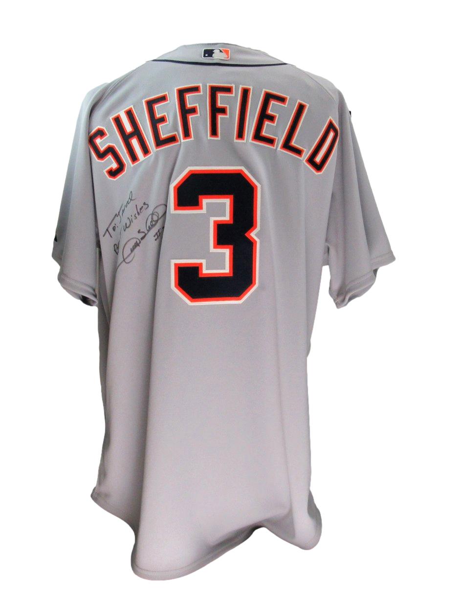 Gary Sheffield Signed Majestic Game Model Baseball Jersey Tigers PSA/DNA 192361