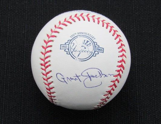 Grant Jackson Signed/Auto Yankees 100th OML Baseball JSA 186604