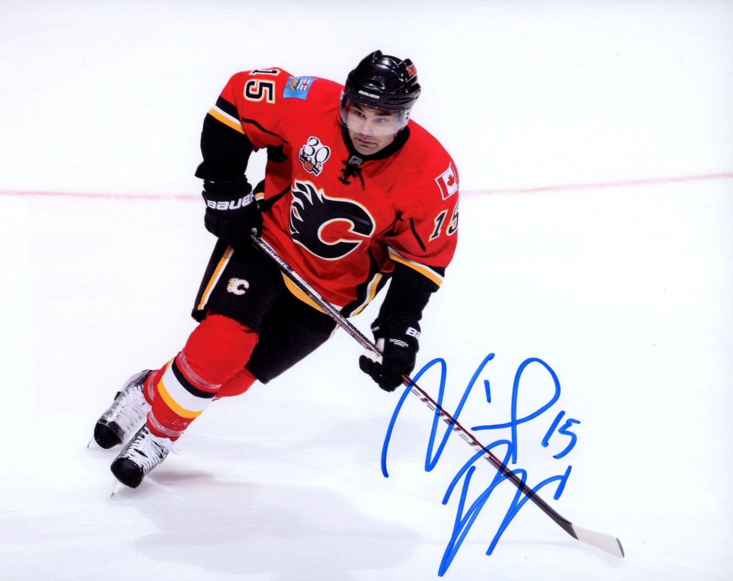 Nigel Dawes Calgary Flames Signed/Autographed 8x10 Photo 153073