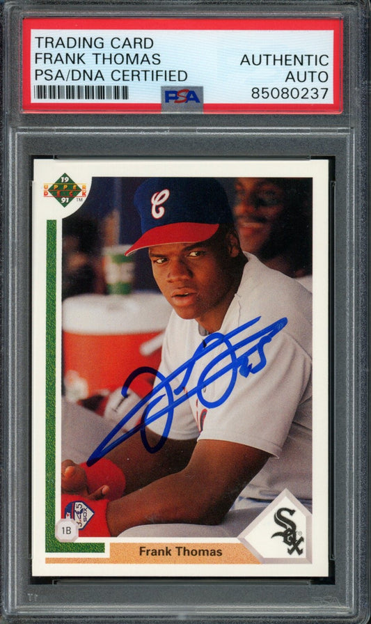 Frank Thomas HOF Autographed 1991 Upper Deck Card #246 White Sox PSA/DNA 184055